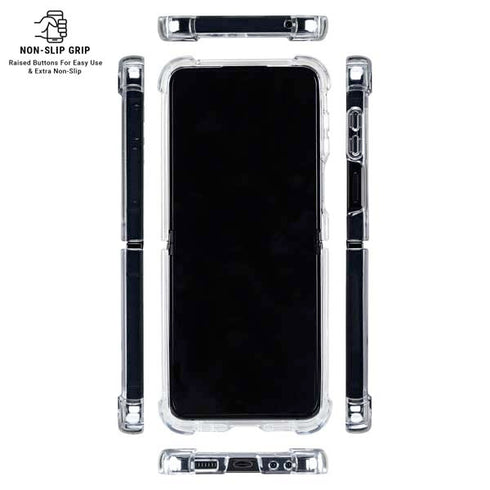 NBA Dallas Mavericks Distressed Galaxy Z Flip6 Clear Case